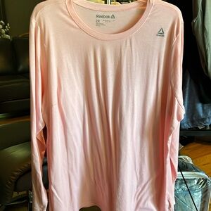 Reebox Women's Long Sleeved Tshirt Pink Size 2X